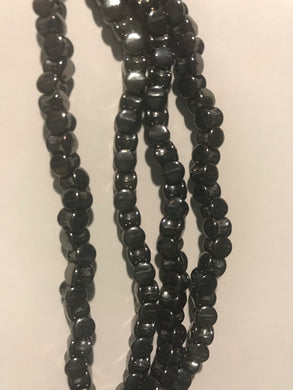 BSC142, Pellet, 4x6mm, Gunmetal, 30 beads