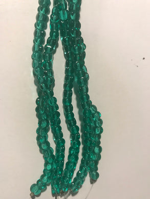 BSC150, Pellet, 4x6mm, Teal, 30 beads