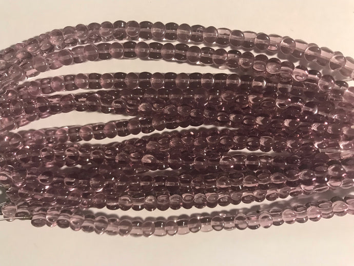 BSC153, Pellet, 4x6mm, Light Amethyst, 30 beads