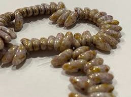 CHL3, Chili Bead, 4x11mm, Chalk Senegal Brown Per Strand