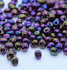 DRP44, Miyuki Drop, 3.4mm, Purple Iris