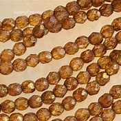 FP194, Fire Polish, 2mm, Luster Transp Gold Smoky Topaz, 50 beads (1 strand)