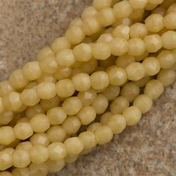 FP199, Fire Polish, 2mm, Antique Beige, 50 beads (1 strand)