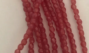 FP286, Fire Polish, 2mm, Flash Pearl Siam Ruby, 50 beads (1 strand)