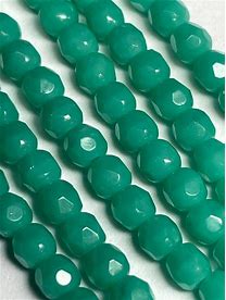 FP84, Fire Polish, 4mm, Green Turquoise, 50 beads (1 strand)