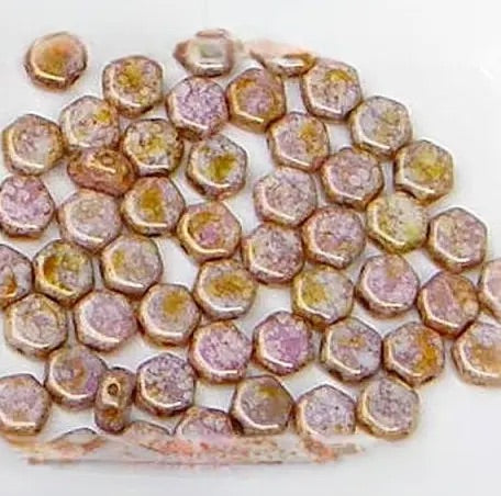 HC5, Honeycomb Bead, 6mm, Senegal Purple Per Strand