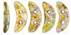 SC19, Crescent, 3/10mm, Luster Transp Gold/Smoky Topaz