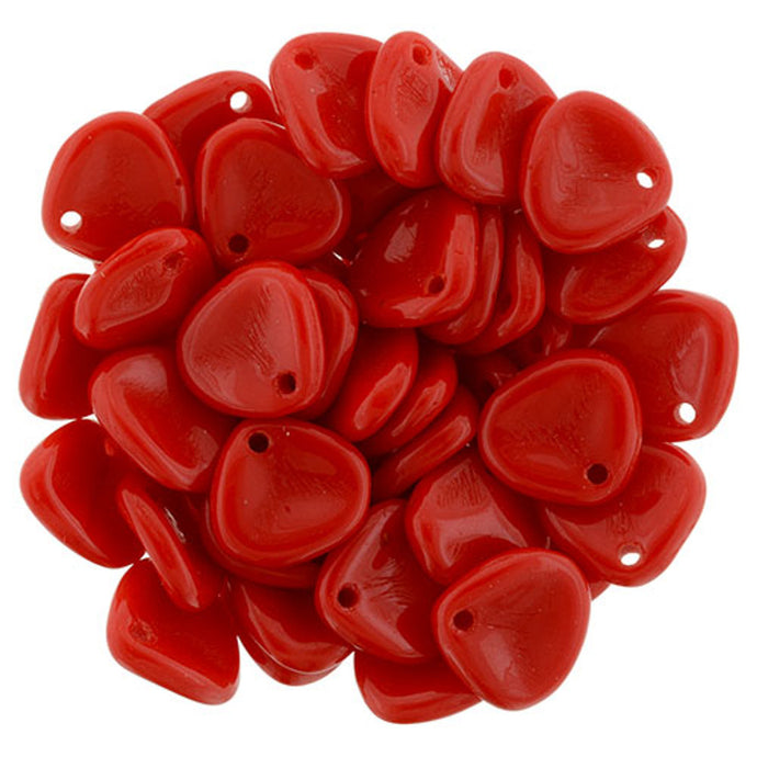 SC216, Czech Rose Petal, Opaque Red, 8/7mm