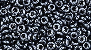 TN881, TOHO Demi Round, 8/o, 3mm, Metallic Hematite