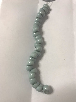 NNO7, Nano Bead, 5x10mm, Calk Seafoam 25 beads