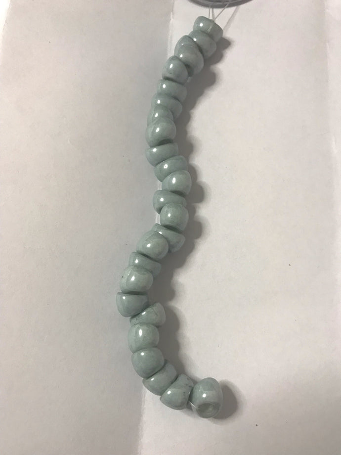 NNO7, Nano Bead, 5x10mm, Calk Seafoam 25 beads