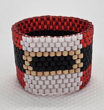 Load image into Gallery viewer, Free Peyote Stitch Santa Ring Pattern Only