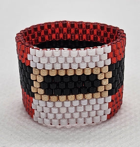 Free Peyote Stitch Santa Ring Pattern Only