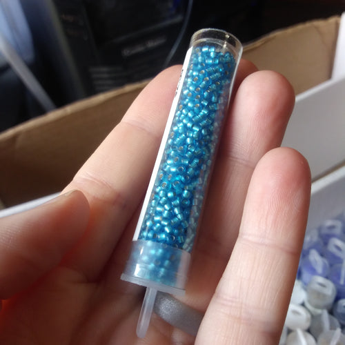 11T23BF, TOHO 11/o Round, Aqua S/L Matte