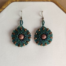 Circle wheel earrings