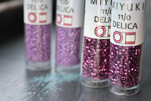 DB0660, Miyuki Delica 11/o, Dyed Opaque Lavender