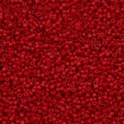 Miyuki Delica Seed Beads 11/0 Opaque Matte Red DB-753