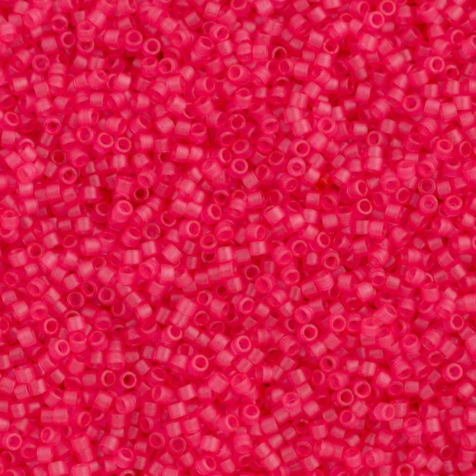 DB0780, Miyuki Delica 11/o, Matte Transparent Raspberry Pink