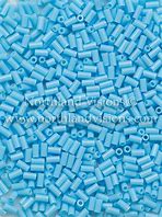 BGL9, Bugle Bead, Opaque Turquoise Blue, 3mm