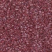 DB0924, Miyuki Delica 11/o, Sparkling Cranberry Lined Crystal