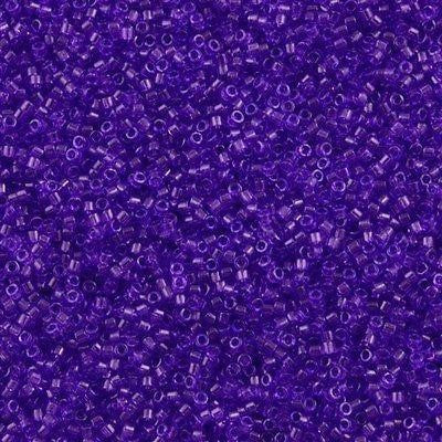 DB1315, Miyuki Delica 11/o, Transparent Dyed Purple