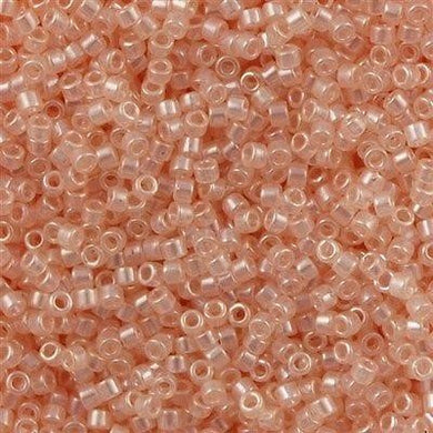 DB1479, Miyuki Delica 11/o, Peach Blush Crystal Glazed Luster