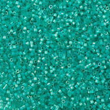 DB1869, Miyuki Delica 11/o, Silk Inside Dyed Aqua Green
