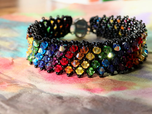 Rainbow Dark Crystal Bracelet