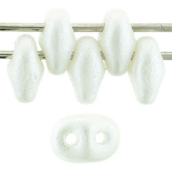 Super Duo, 2.5X5mm, Pearl Shine White